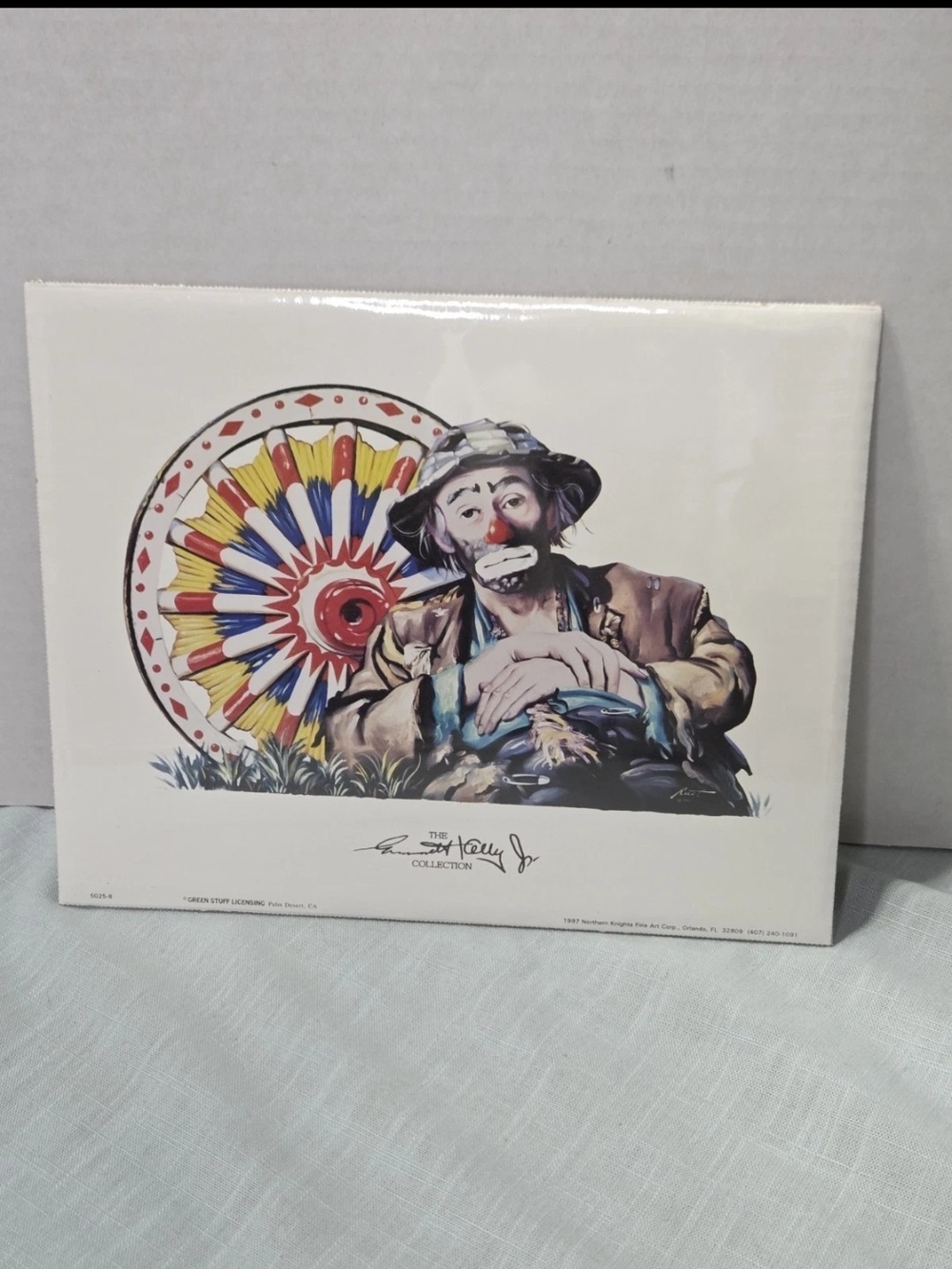 The Emmett Kelley Jr. Collection Clown Illustration Print - Multicolor